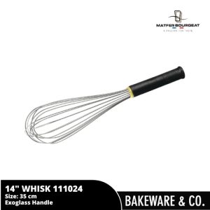 14" (35cm) whisk matfer exoglass 111024