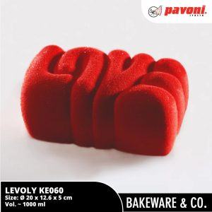 lovely bachour ke060s 20 x 12.6 x t 5 cm pavoni italy cetakan kue silicone mold