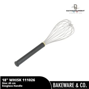 18" (45cm) whisk matfer exoglass 111026