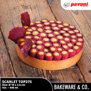scarlet diam. 18 x t 2.6 cm pavoni italy cetakan kue silicone mold