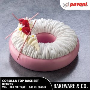 corolla top base set ke070s pavoni italy cetakan kue silicone mold