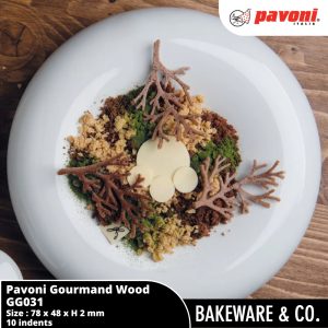 pavoni gourmand gg031 wood 30 x 20 cm