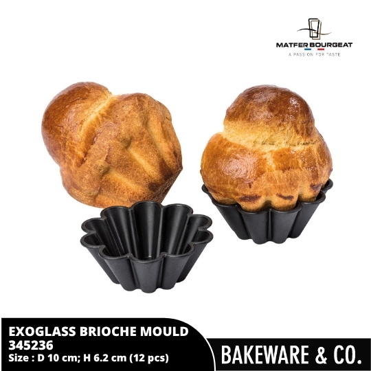 (12pcs) brioche exoglass 10cm matfer bourgeat 345236