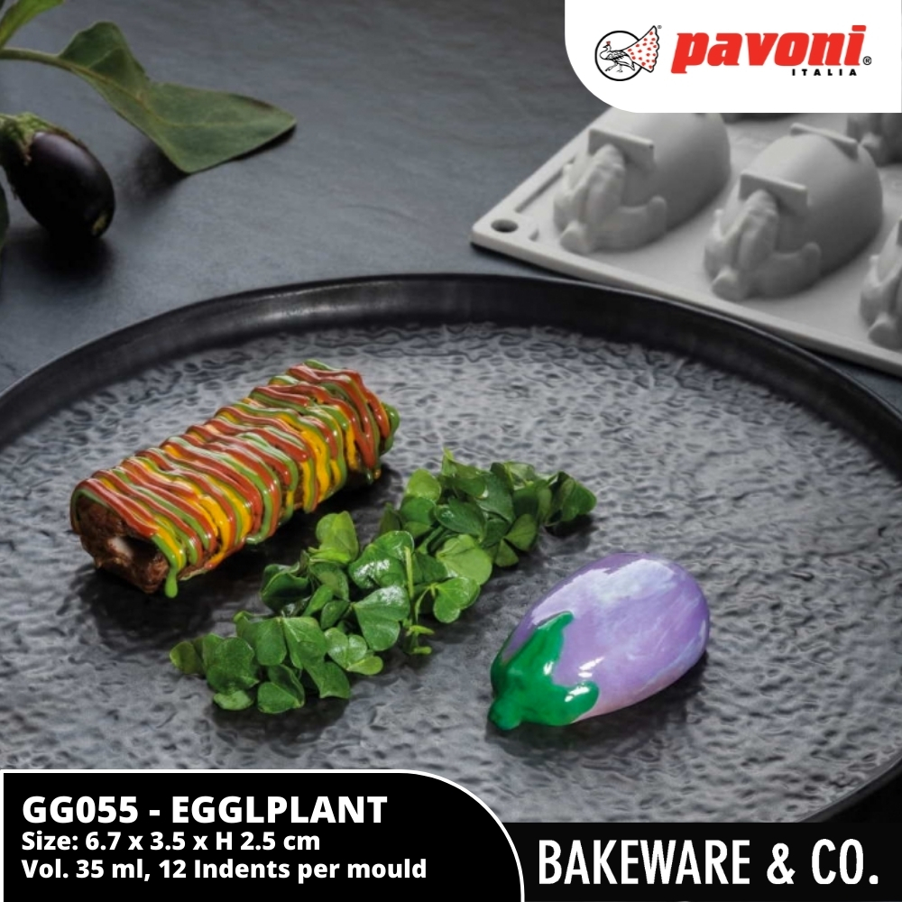 pavoni gourmand gg055 eggplant 30 x 17.5 cm mould