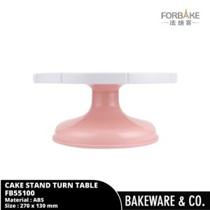 cake stand turn table meja putar 27x13 cm fb55100 forbake