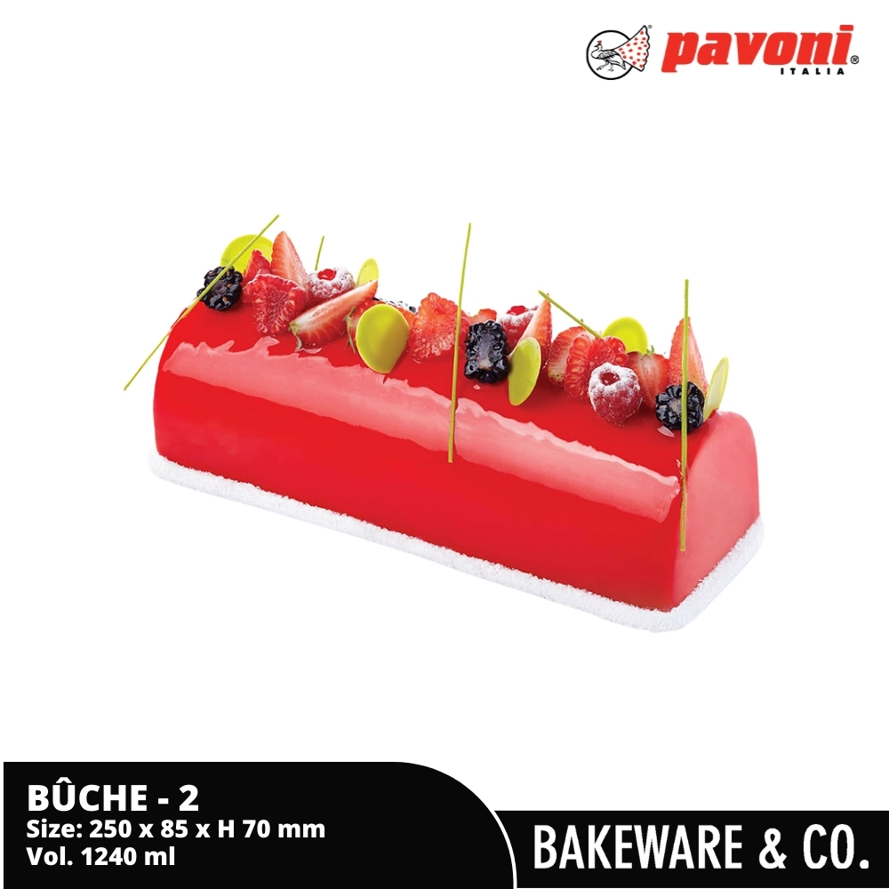pavoni yule log silicone mould ke012