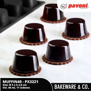 muffin px3221 pavoni 40time bachour diam. 5 x h 2.8 cm