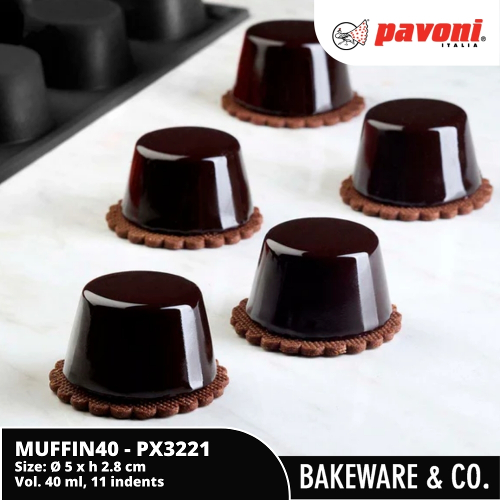 muffin px3221 pavoni 40time bachour diam. 5 x h 2.8 cm