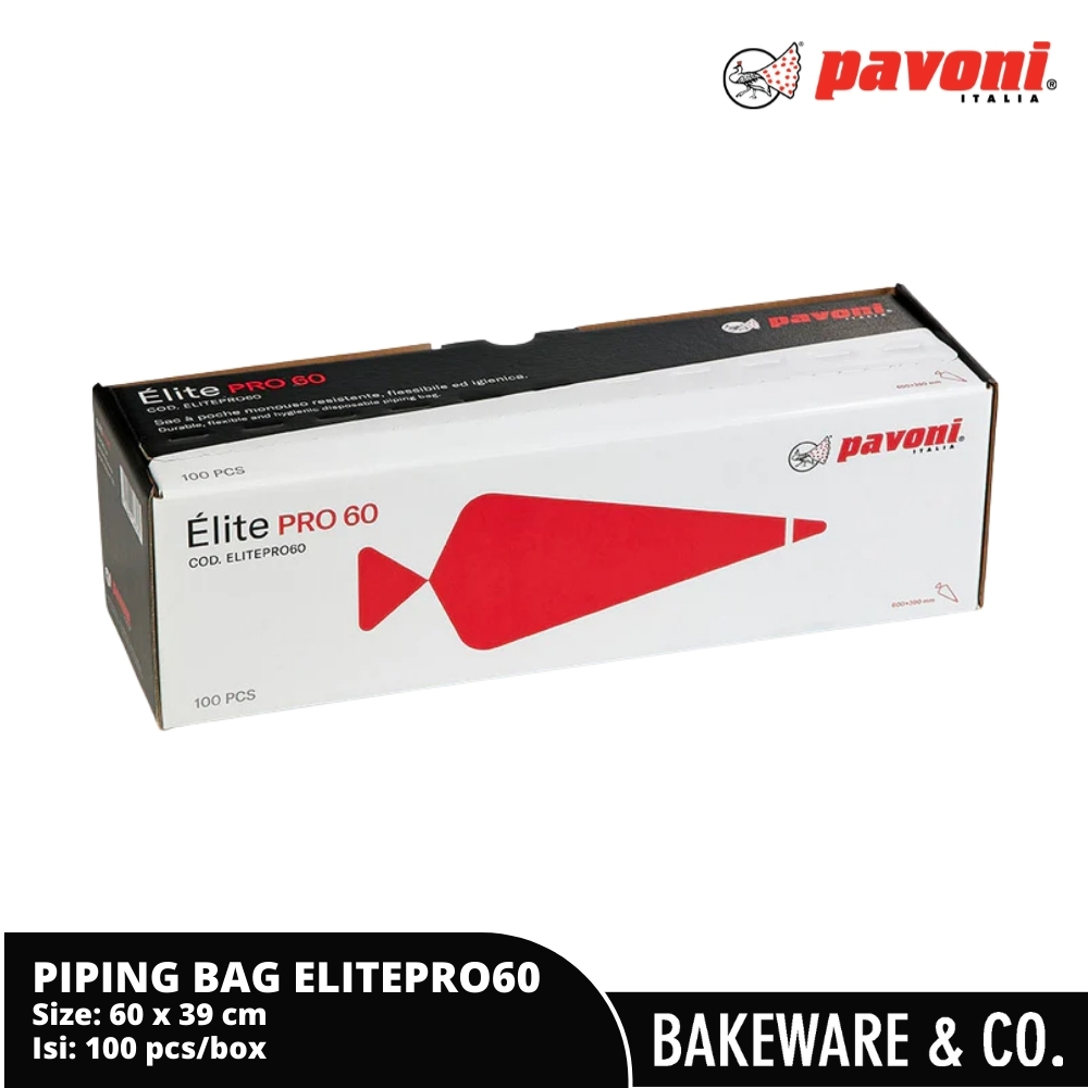 large heavy duty piping bag (100pcs) pavoni italy elite pro 60