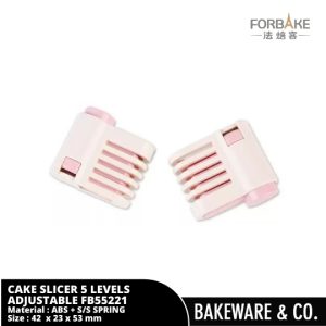 (2 pcs) cake slicer 5 levels adjustable fb55221 forbake