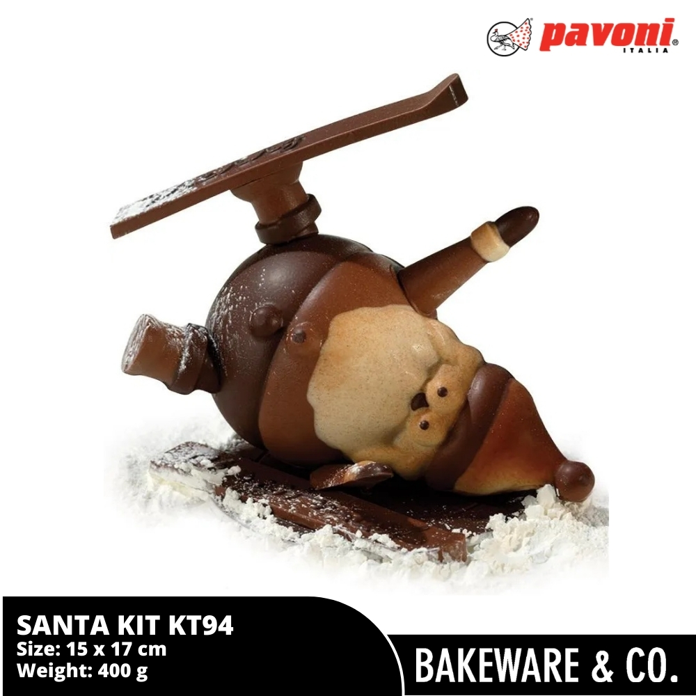 santa kit kt94 15 x t 17 cm pavoni italy cetakan cokelat