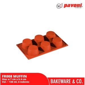 silicone mould pavoni italy formaflex muffin 30*17.5cm