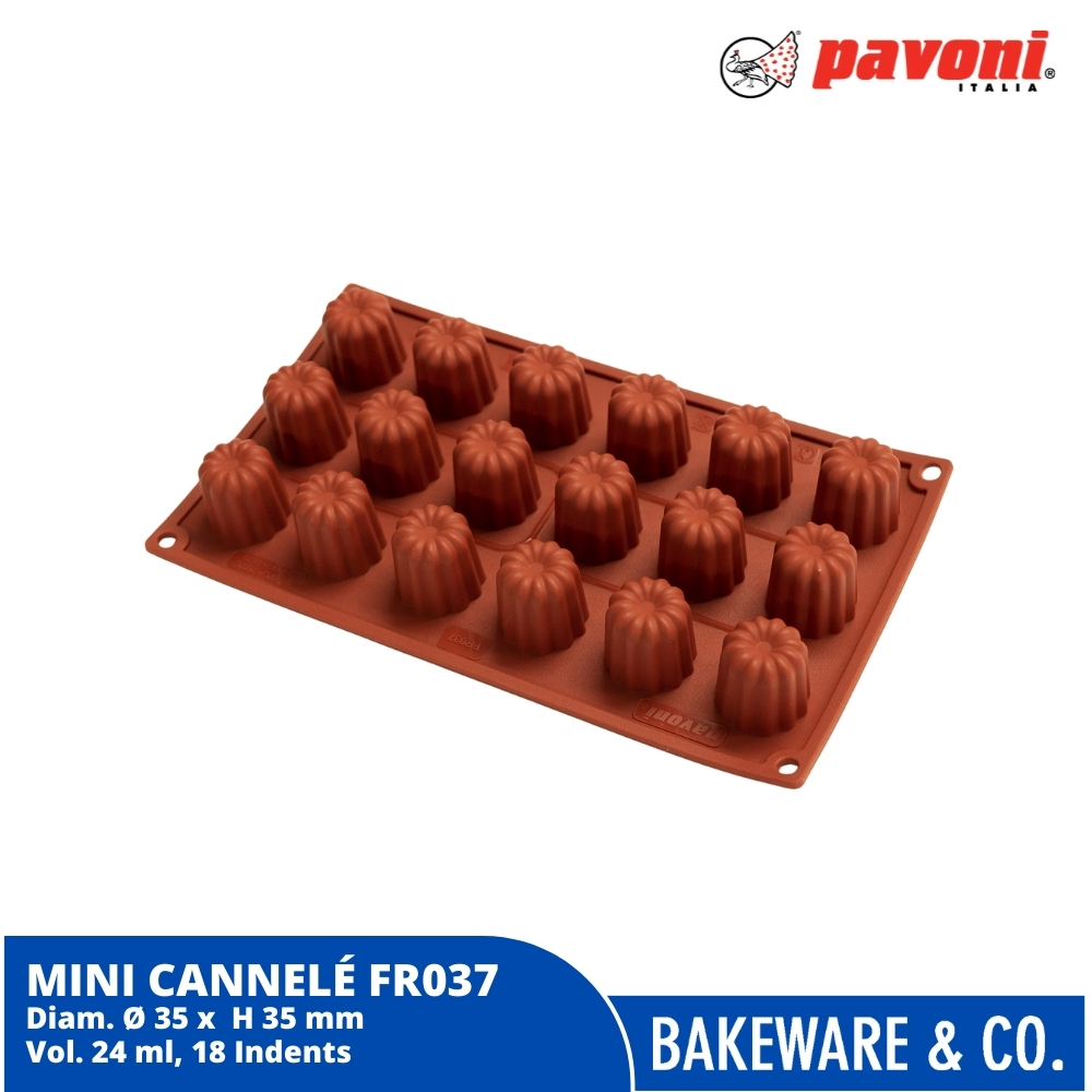 mini cannelle silicone mould pavoni italy formaflex 30*17.5cm