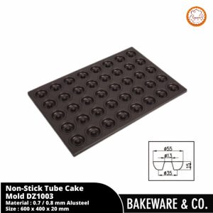 non stick tube cake tray 40 cups