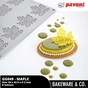 pavoni gourmand gg049 maple leaf 30 x 20 cm