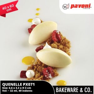 quenelle px071 40 x 60 cm pavoni italy