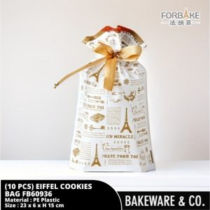 kantong makanan kukis / cookies bag eiffel 10 pcs/pack fb60936 forbake