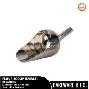Stainless Steel Scoop (S) Sendok Tepung Es Batu Centong Biji Kopi Serbaguna - MY59085 Flowery