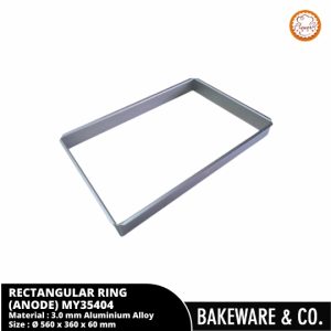 Rectangular Mousse Ring Cake Mould (Anodized) - MY35404 Flowery