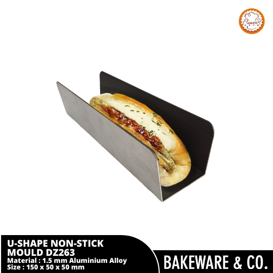 U-Shape Non-Stick Mould - Loyang Cetakan Cookies Biskuit & Roti Bentuk U - DZ263 Flowery