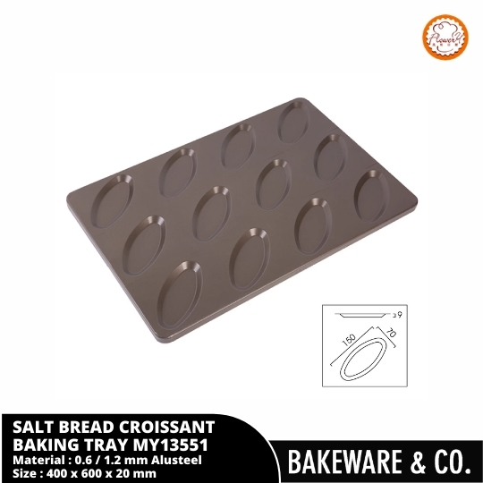 Salt Bread Croissant Baking Tray 40x60cm - MY13551 Flowery