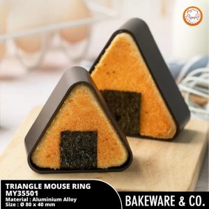 Triangle Ring-double sides Teflon | Cetakan Onigiri Segitiga Double Sides Teflon Anti Lengket - MY35501 Flowery