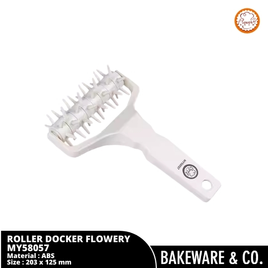 Roller Docker Perforasi Kue dan Roti – Anti Bubbling untuk Pizza Cracker - MY58057 Flowery