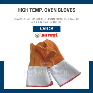 HIGH TEMP OVEN SILICONE GLOVES - PAVONI ITALY