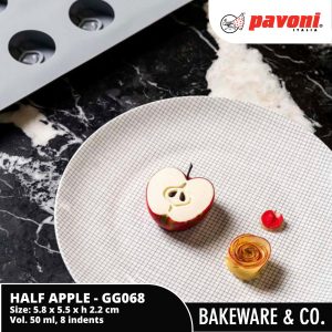 Half Apple GG068 Pavoni by Oldani - 5.8 x 5.5 x h 2.2cm