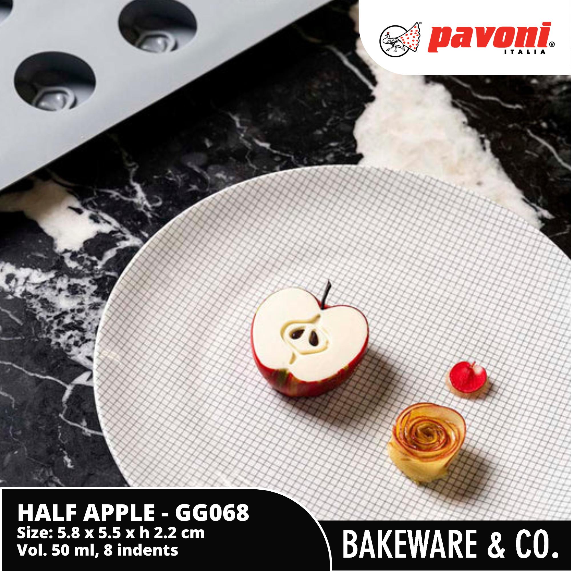 Half Apple GG068 Pavoni by Oldani - 5.8 x 5.5 x h 2.2cm