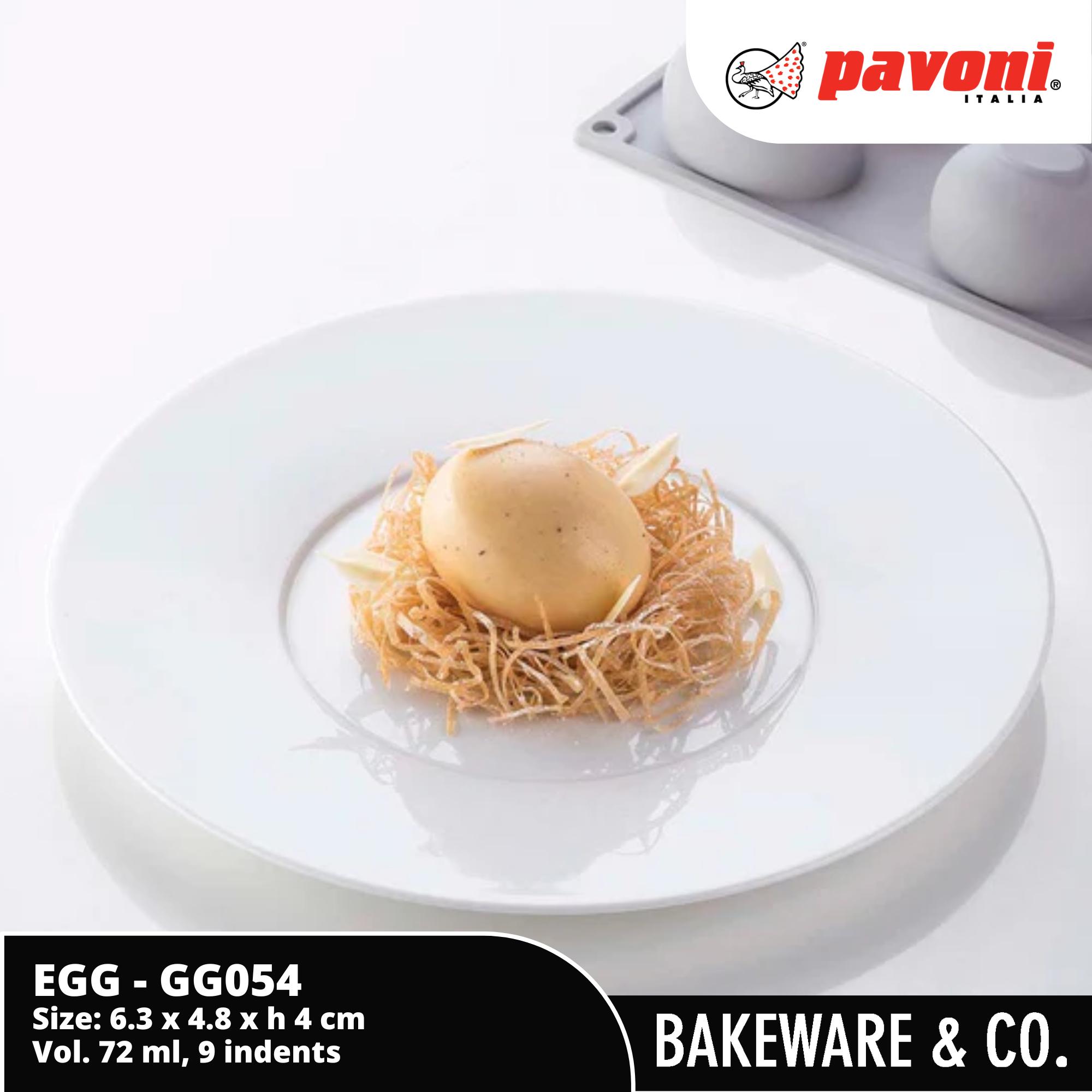 Egg GG054 Pavoni - 6.3 x 4.8 x h 4 cm