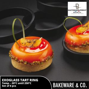 (6pcs) Tart Ring Exoglass Matfer Bourgeat - 7 cm
