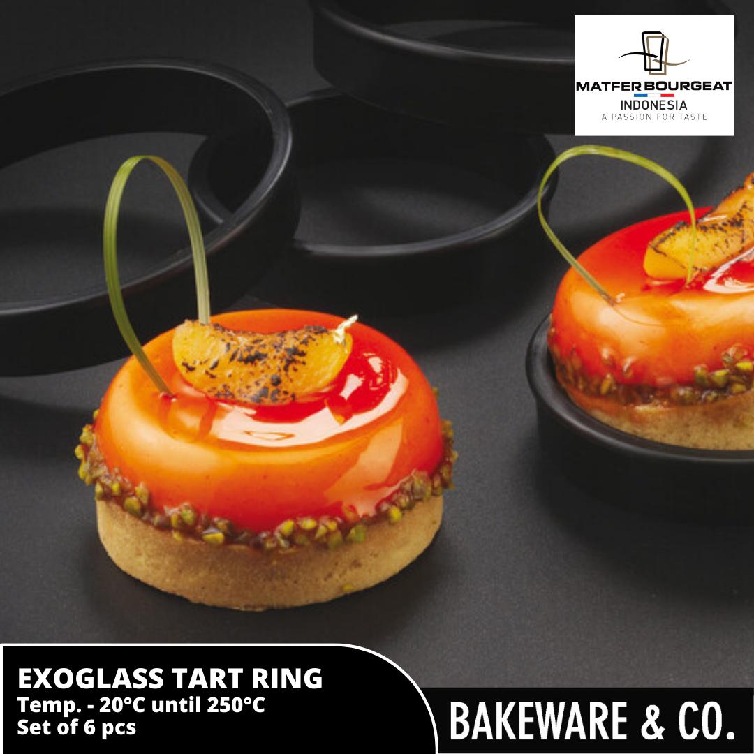 (6pcs) Tart Ring Exoglass Matfer Bourgeat - 7 cm