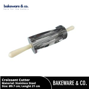 Cetakan Croissant Stainless Steel - Rolling Cutter Adonan Segitiga - Bakeware&CO