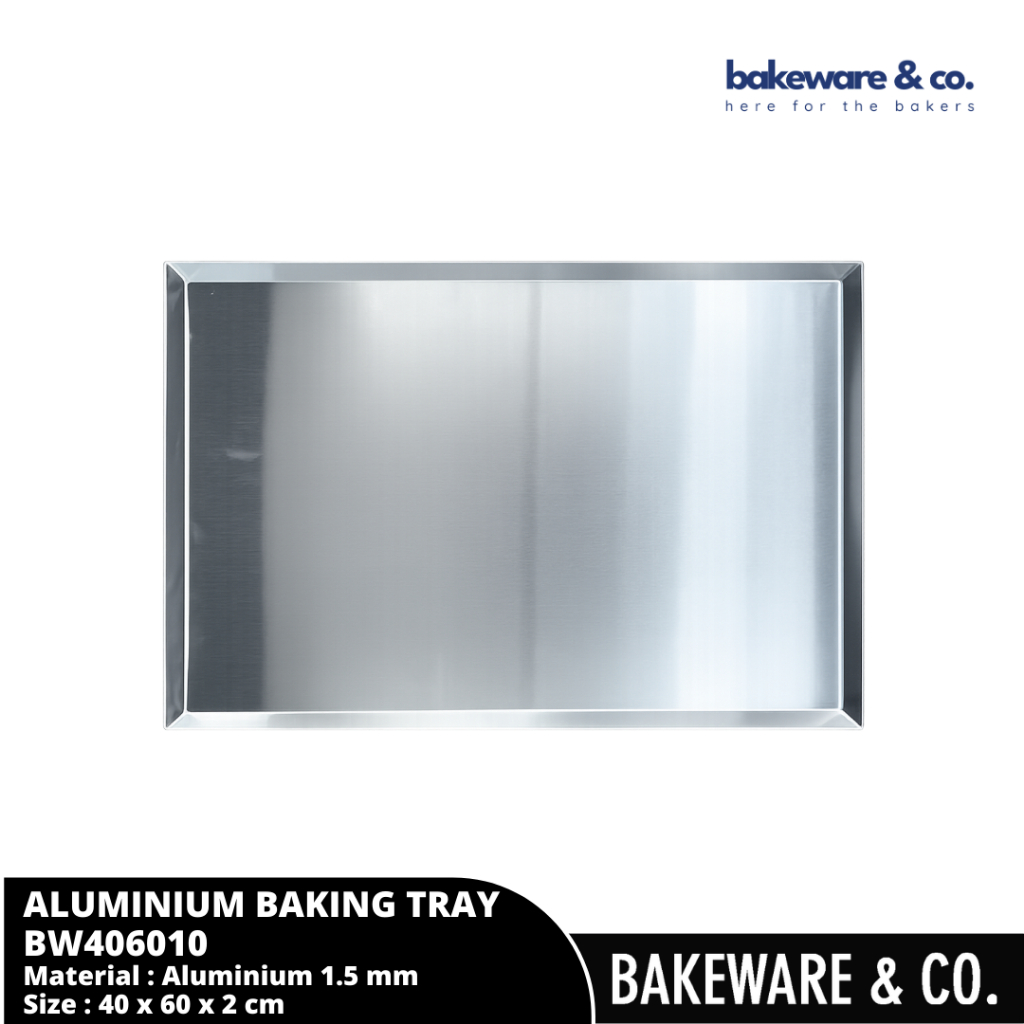 Loyang Baking Aluminium 40x60 cm Tebal 1.5mm / Baking Tray Anti Karat - Bakeware&CO