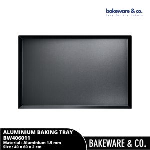 Loyang Baking Anti Lengket Aluminium 40x60 cm Tebal 1.5mm / Non-Stick Baking Tray - Bakeware&CO