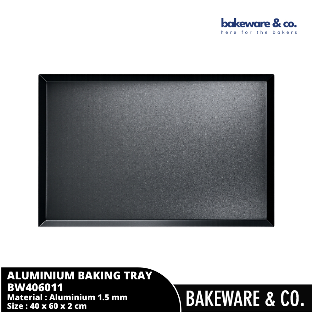Loyang Baking Anti Lengket Aluminium 40x60 cm Tebal 1.5mm / Non-Stick Baking Tray - Bakeware&CO